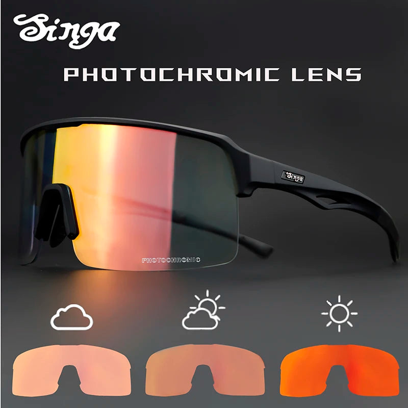 Photochromic Cycling Sunglasses Bike Eyewear Outdoor Glasses  Runnning Sunglasses Bicycle Eyewear Sunglasses