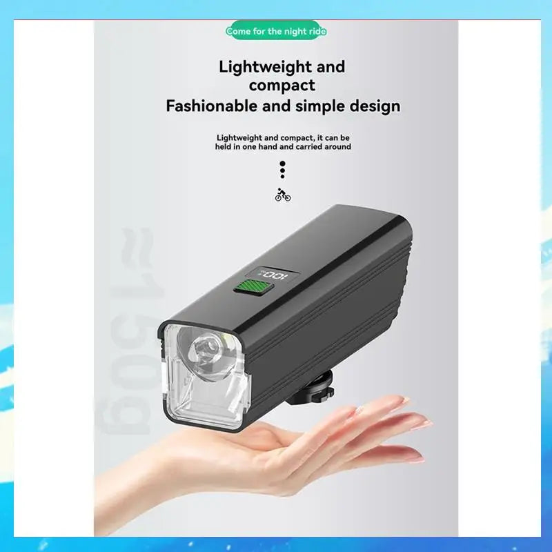 Cycling Lights Night Riding Lights With High And Low  Switch 800 Lumens USB-C Charging For Cyclists And Commuters-[A49T]