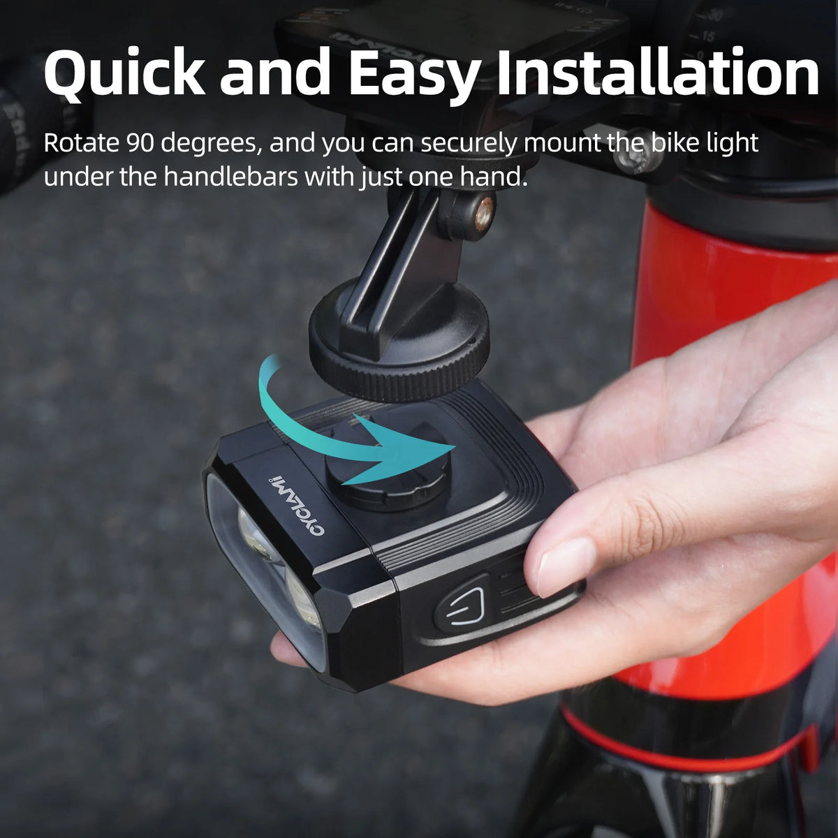 CYCLAMI CYC1100 Bike Light Cut-off Line Beam Bicycle Headlight For Road MTB Bicycle Nighttime Cycling 1100 Lumens 2000mAh