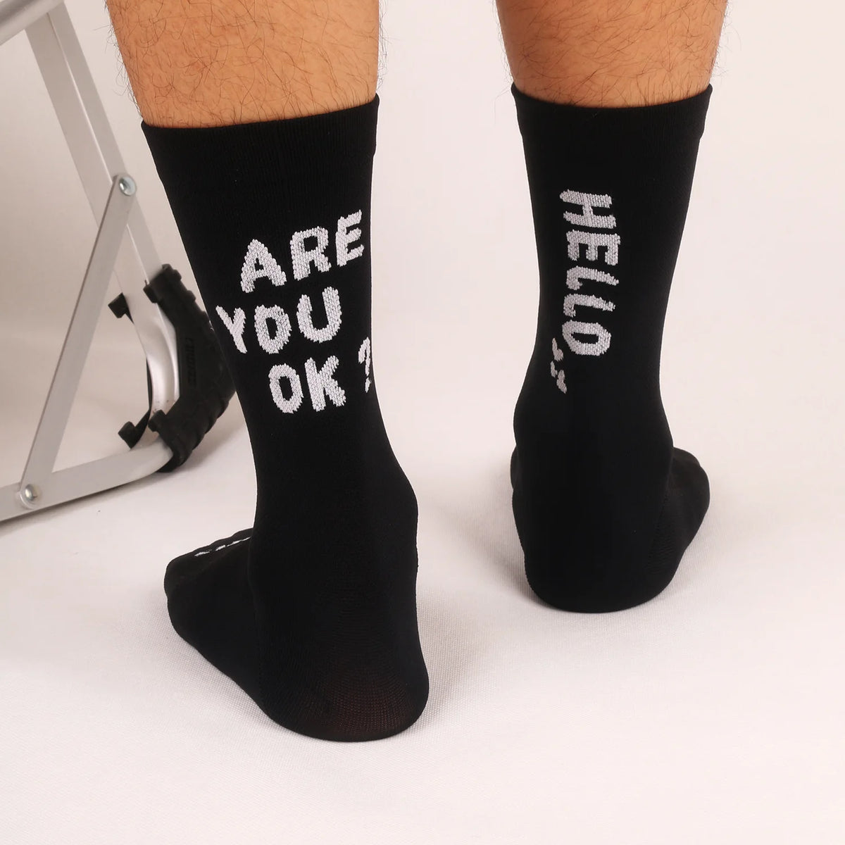 Cycling Socks, Cycling Sport, Breathable, Sweat Absorbing, High Elasticity, Men's and Women's Four Seasons, Mid-Length Socks