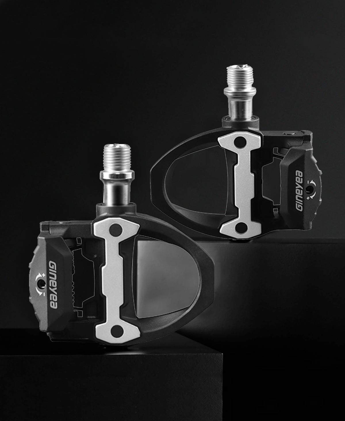 Gineyea Road Bike Clip Pedals, Clipless Road Cycling Pedals with Cleat Compatible with SPD-SL