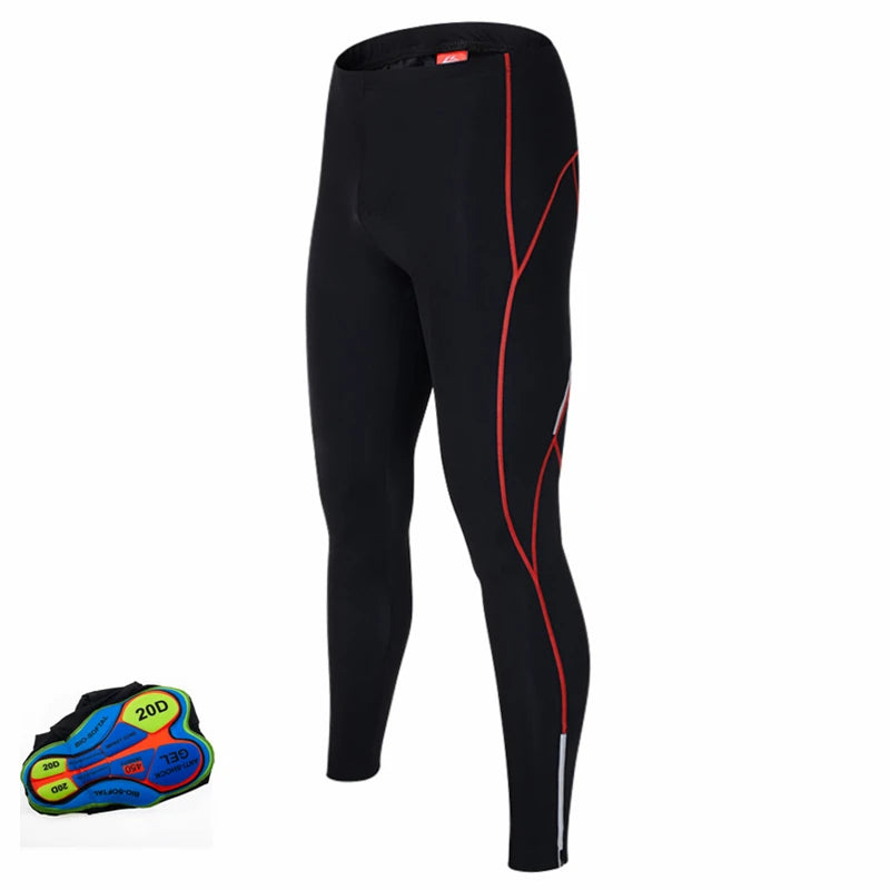 Cycling Trousers Anti-sweat Anti Slip Padded Gel Racing Bicycle Breathable Comfortablemen Anti-shock Cycling Pants Mountain Bike