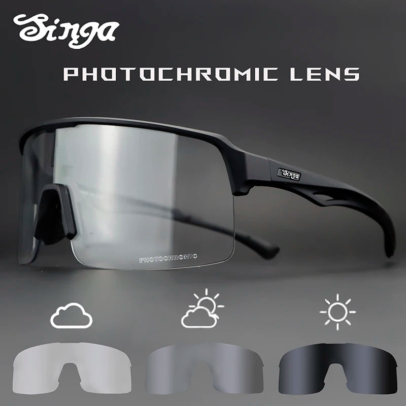 Photochromic Cycling Sunglasses Bike Eyewear Outdoor Glasses  Runnning Sunglasses Bicycle Eyewear Sunglasses