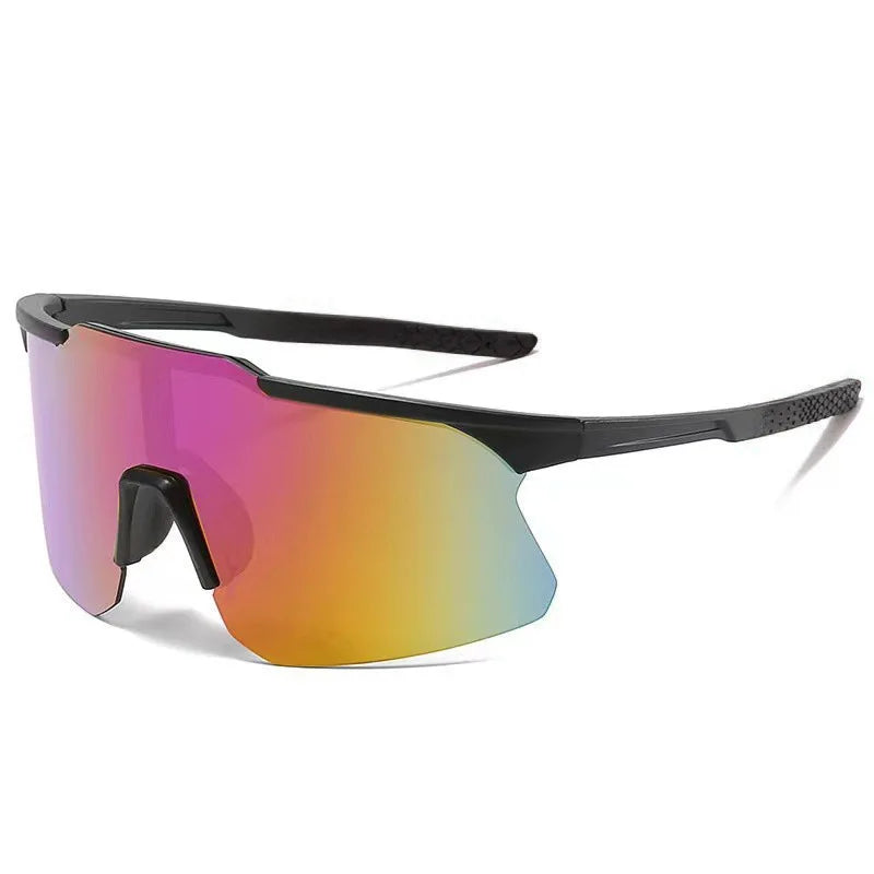 Cycling Sunglasses UV Protection Windproof Large Frame Sports Goggles for Outdoor Biking Mens Sunglasses