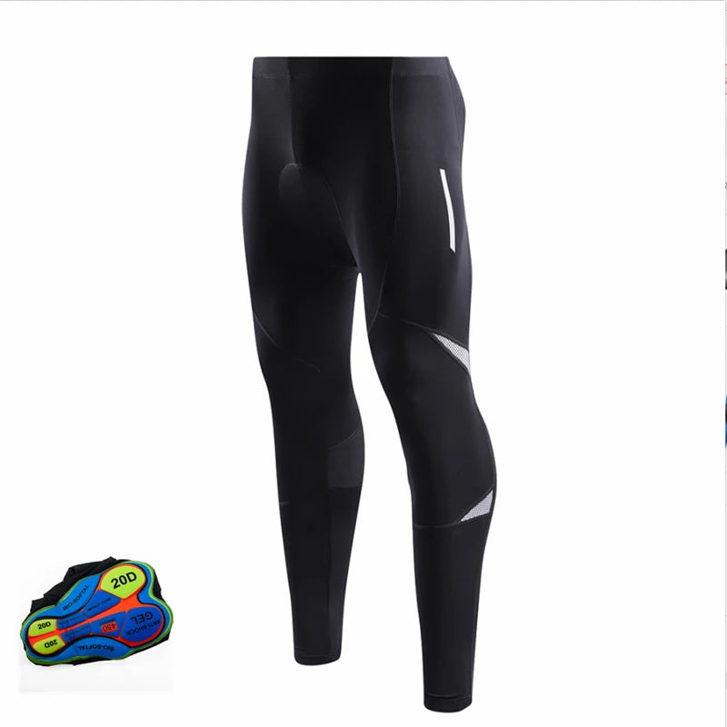 Cycling Trousers Anti-sweat Anti Slip Padded Gel Racing Bicycle Breathable Comfortablemen Anti-shock Cycling Pants Mountain Bike