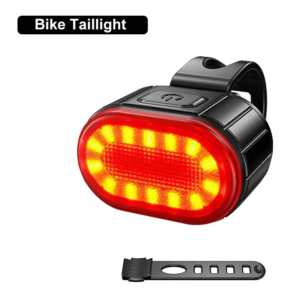 Cycling Light  Bright Bicycle Front/Tail Light Rechargeable Bike Headlight Waterproof Mountain Road Bike Flashlight Bicycle Lamp