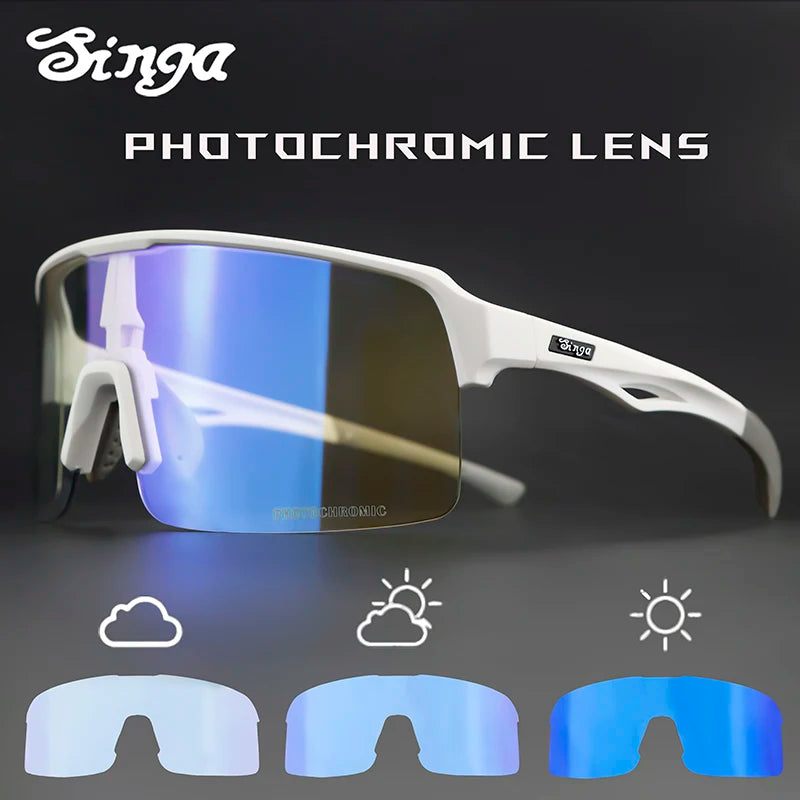 Photochromic Cycling Sunglasses Bike Eyewear Outdoor Glasses  Runnning Sunglasses Bicycle Eyewear Sunglasses