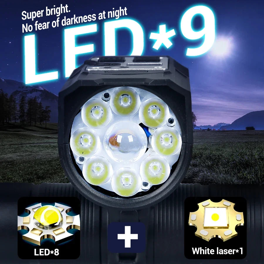Cycling Light  Bright Bicycle Front/Tail Light Rechargeable Bike Headlight Waterproof Mountain Road Bike Flashlight Bicycle Lamp