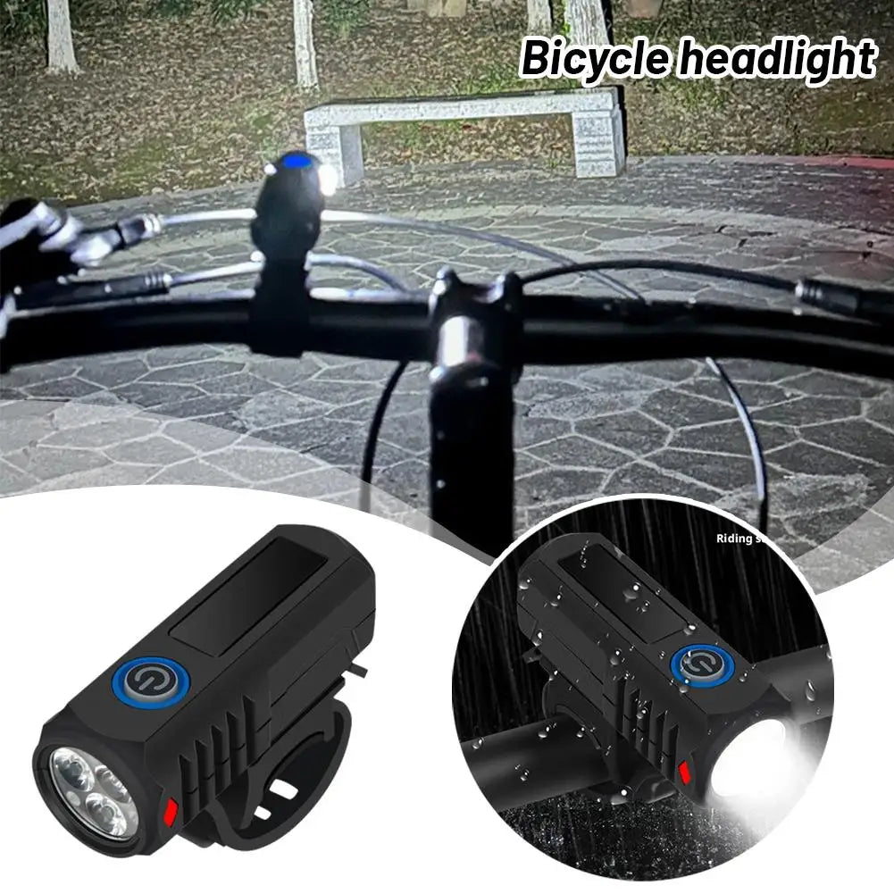 Cycling Bicycle Light With USB Charging Night Riding Headlight Outdoor Cycling FrontLlight Taillight Portable Bicycle Flashlight