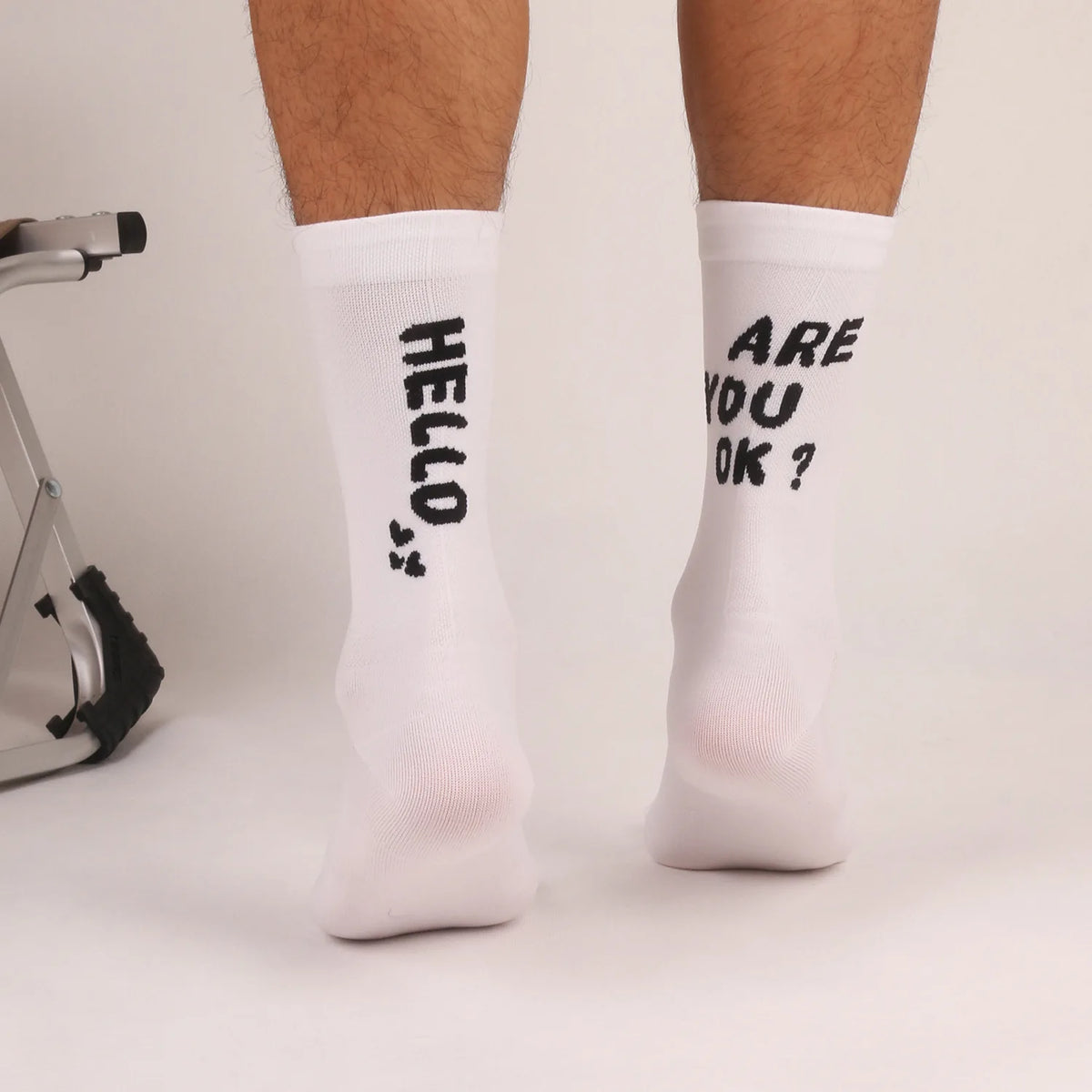 Cycling Socks, Cycling Sport, Breathable, Sweat Absorbing, High Elasticity, Men's and Women's Four Seasons, Mid-Length Socks