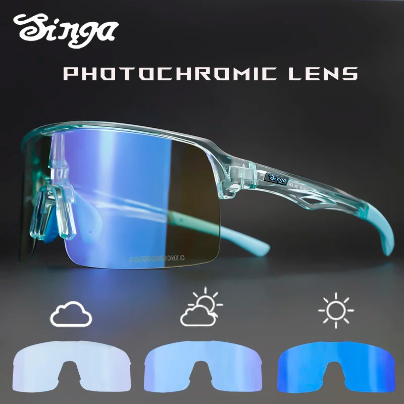 Photochromic Cycling Sunglasses Bike Eyewear Outdoor Glasses  Runnning Sunglasses Bicycle Eyewear Sunglasses