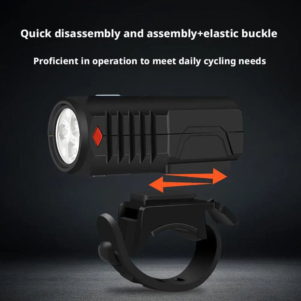 Cycling Bicycle Light With USB Charging Night Riding Headlight Outdoor Cycling FrontLlight Taillight Portable Bicycle Flashlight