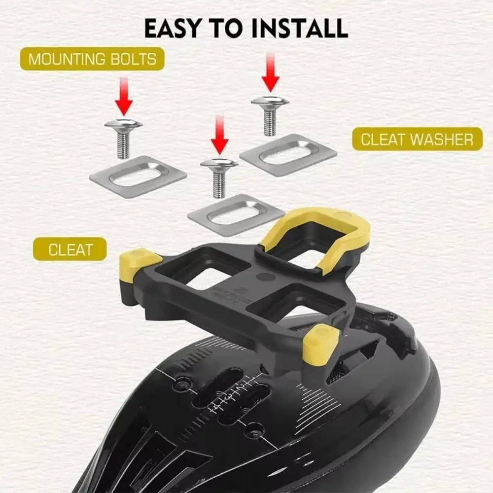 Road Bike Cleats 1 Pair Cycling Shoe Cleats Pedal Cleat Set for Shimano SPD-SL Ultegra SH11 SH10 SH12 Bicycle Road Cycling Shoes