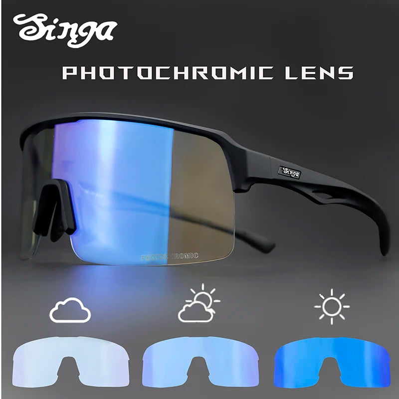 Photochromic Cycling Sunglasses Bike Eyewear Outdoor Glasses  Runnning Sunglasses Bicycle Eyewear Sunglasses